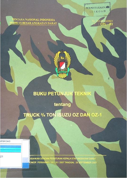 Buku Petunjuk Teknik Truck 3P Per 4 Ton Isuzu Oz Dan Oz - 1
